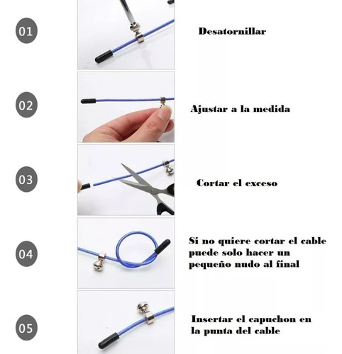 Cuerda Para Saltar Ajustable Gym Box Crossfit Profesional Color Azul