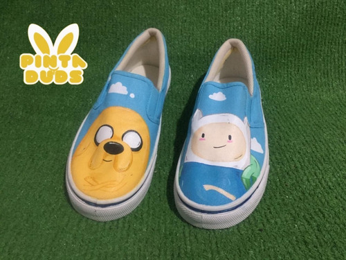 Tenis Pintados  Finn Y Jake