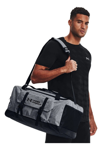Maleta Under Armour Ua Gametime Duffle Bag Gym Contra Agua Color Gris