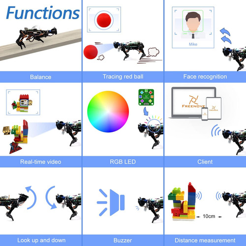 Freenove Kit Robot Para Perros Raspberry Pi