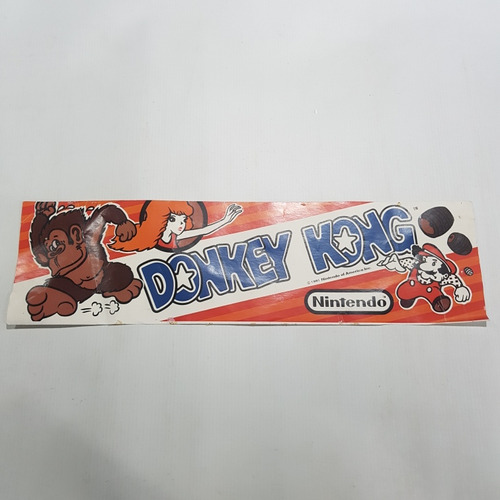 Nintendo Donkey Kong Antiguo Cartel Autoadhesivo Mag 59396