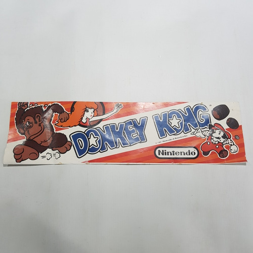 Imagen 1 de 5 de Nintendo Donkey Kong Antiguo Cartel Autoadhesivo Mag 59396