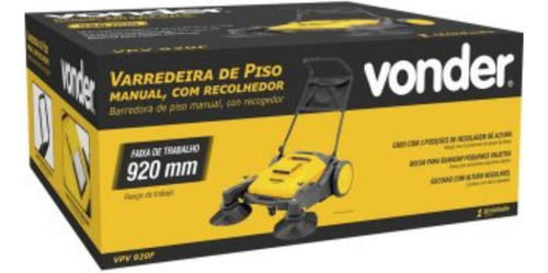 Varredeira Manual Para Piso Com Recolhedor Vpv 920f Vonder