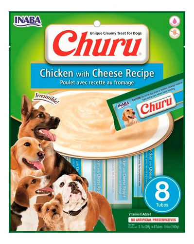 Churu Para Perro Pollo Con Queso- 8 Und