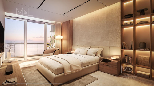 Departamento En Venta Cancún. Bvg Grand Island De 1 Recámara Vista Al Mar Y Laguna. Zona Hotelera