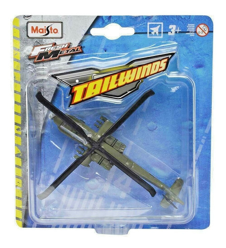 Ah-64 Apache Helicopter Us Army Maisto Fresh Metal Tailwinds