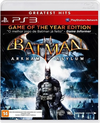 Batman Arkham Asylum Ps3 Mídia Física Lacrado