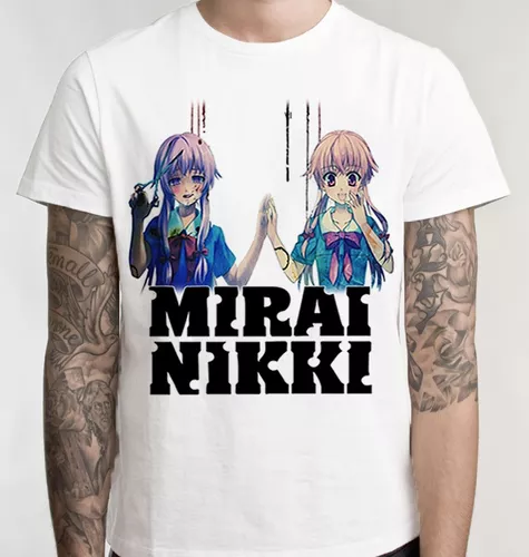 Camiseta Anime Mangá Mirai Nikki Camisa Blusa Unissex