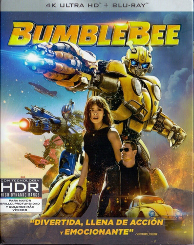 Bumblebee Transformers Pelicula 4k Ultra Hd + Blu-ray