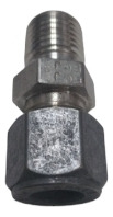 Conector Recto 3/8  Od X 1/4  Npt Macho Acero Inoxidable 316