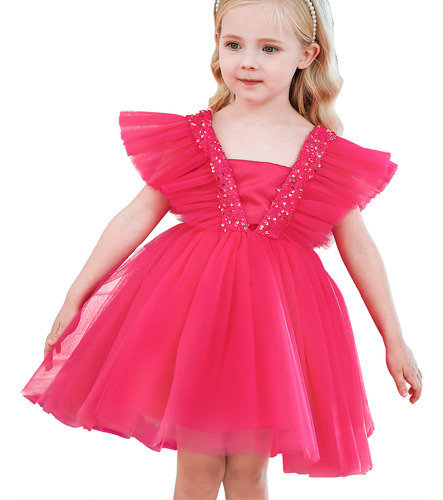 Vestido De Fiesta De Princesa De Tul Para Niñas