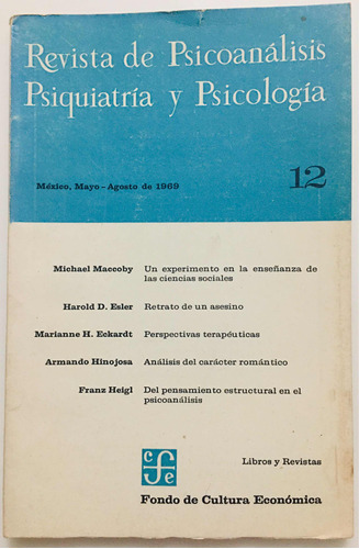 Revista De Psicoanálisis Psiquiatría Psicología # 12