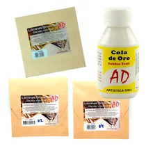 Comprar Papel Dorado A La Hoja 14x14cm Plata Cobre Oro Cola De Oro