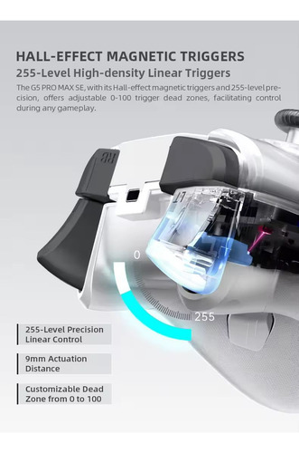 Gamepad G5 Pro Machenike - Domine Jogos Com Máxima Precisão Preto
