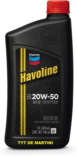 Aceite Havoline 20w50 Usa Chevron Lubricante Oferta - Tyt