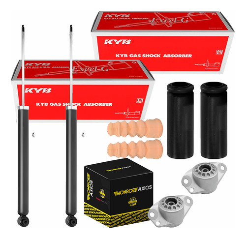 Par Amortecedor Kit Traseiro Audi A3 1994 A 2006 Kyb Axios