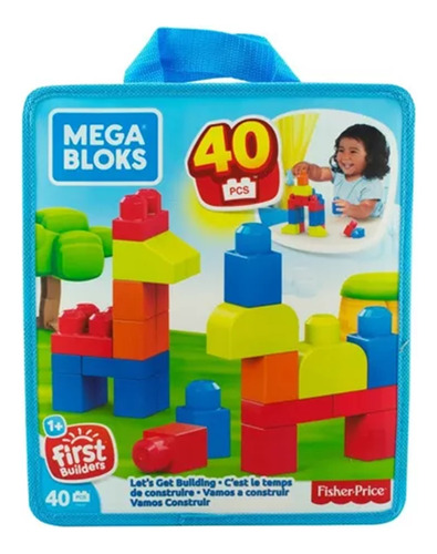 Mega Bloks Bolsa Mediana Construcción 40 Bloques Fkl01