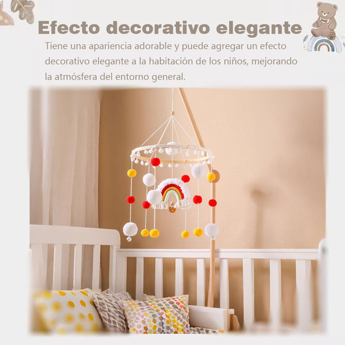 Campanilla De Arcoíris Con Bolas Denieve Adornos Colgantes Multicolor