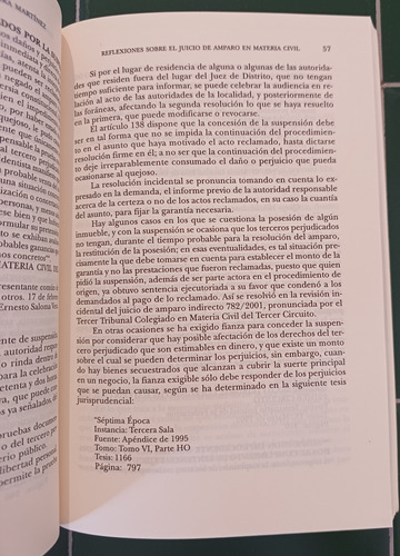 Reflexiones Sobre El Juicio De Amparo En Materia Civil