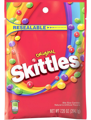 Caramelos Skittles Original 204 Grs X10 Unidades Solo Envio