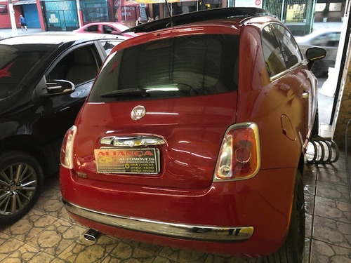 Fiat 500 Lounge Air 1.4 16v, Automático, 2012, Vermelho