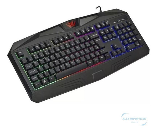 Teclado Gamer Com Leds E Cores Chamativas