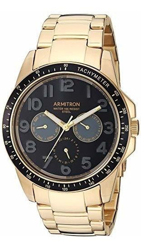 Reloj De Ra Dorado Multifunción Armitron Para Hombre *******