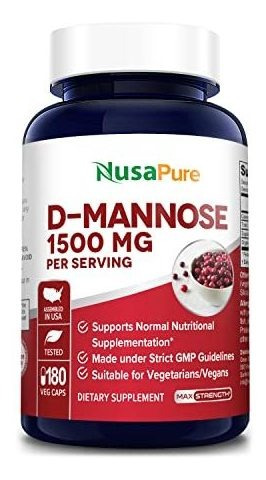 Nusapure D-manosa 1500 Mg Por Ración - 180 Cápsulas Vegeta