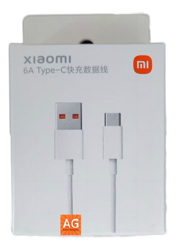 Imagen 1 de 5 de Cable Naranja Para Carga Rápida Original Xiaomi De 6 Amperes