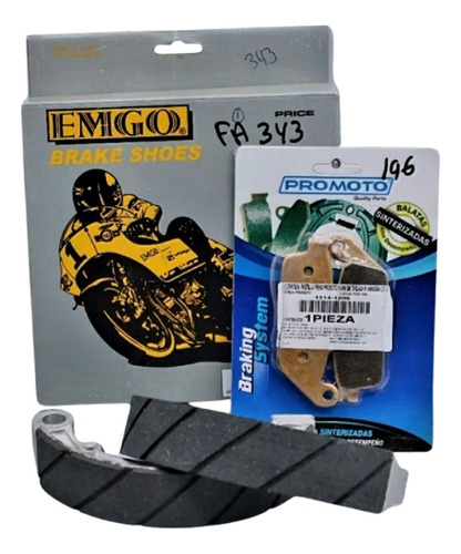 Balatas Honda Shadow 750  2012 2013 Aero  Kit 343