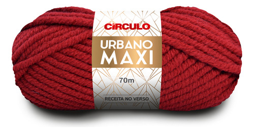 Lã Tricô Urbano Maxi Circulo Novelo 70m 100g (1429 Tex) Cor 3986 - Picante