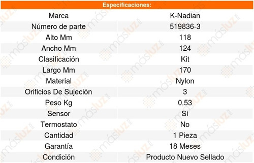 Toma Agua B4000 V6 4.0l 98_01 K-nadian 8627036