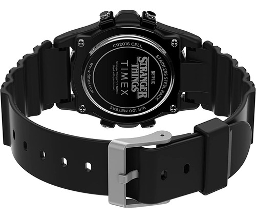 Timex Atlantis X Stranger Things 40mm Reloj Caja Negra Y Roj