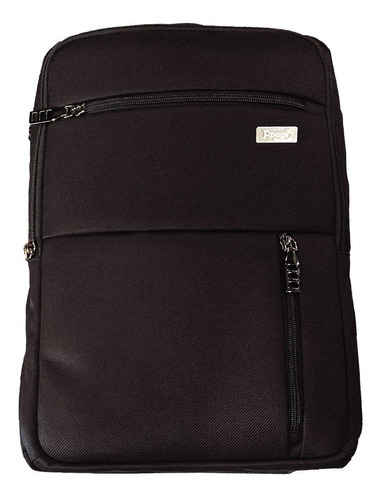 Morral Juvenil Universitario Bolsillo Vertical Negro