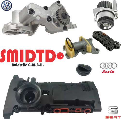 Tapa Punterias Cadena Y Bomba De Agua Audi A3 2.0 06-08 Tfsi