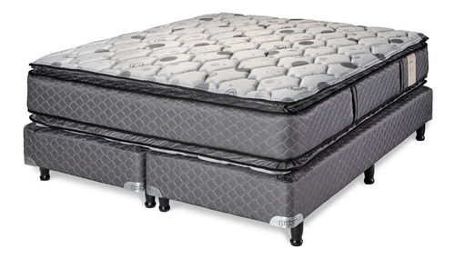 Imagen 2 de 2 de Sommier Piero Nuevo Regno Pillow Top Súper queen de 200cmx160cm con base dividida