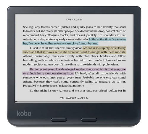 Ebook E-reader Kobo Libra Colour 7pul Sumerg 32gb Audiolibro Color Negro