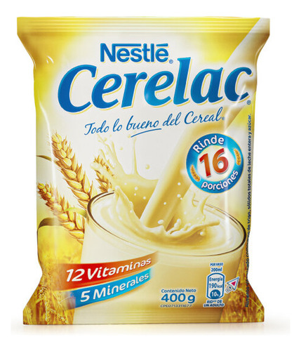 Cerelac 4 Porciones Bolsa 100gr Nestle