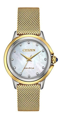 Citizen Eco-drive Ceci Reloj De Cuarzo Para Mujer, Acero Ino