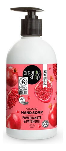 Organic Shop Jabon Liquido Manos Vit Granada & Pachuli 500ml