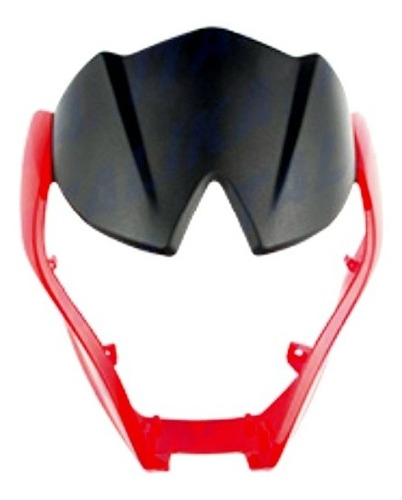 Cubierta Frontal Rojo 125z Negro Mate F13011335