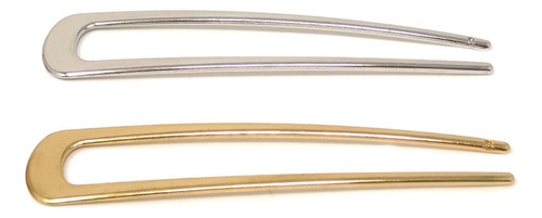 Pinzas Pelo Metal En Forma U, 2 Unidades