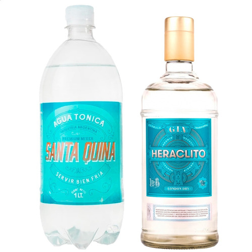 Combo Gin Tonic Heraclito Dry + Agua Tonica Santa Quina