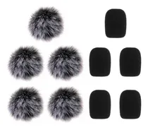 Comprar Juego De 10 Fundas Espuma Micrófonos Lavalier Mmg