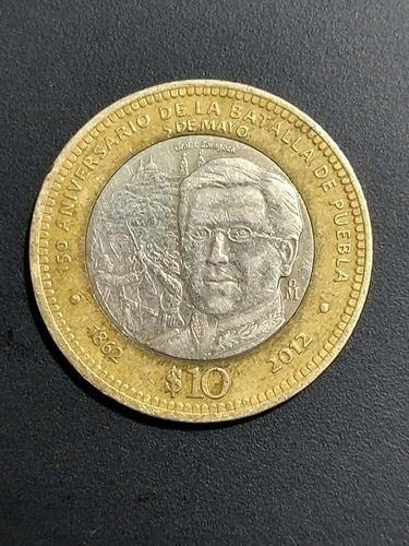 Moneda Conmemorativa 10 Pesos 