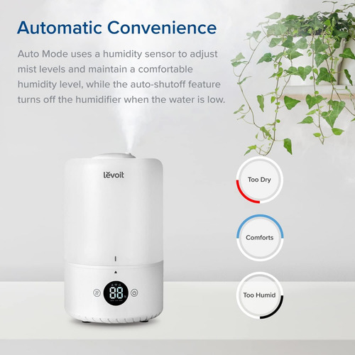 Humidificador Ultrasonico Levoit Aromas Control Wifi Y Alexa