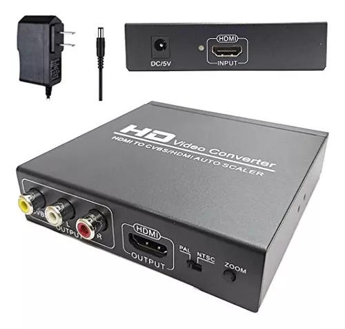 Convertidor HDMI a RCA HDMI a AV 3RCA CVBs compuesto de vídeo