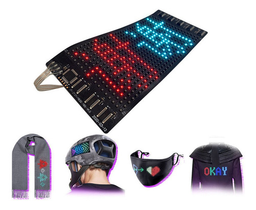 Letrero Led Flexible 16x32 Pixels Bluetooth Rgb Programable