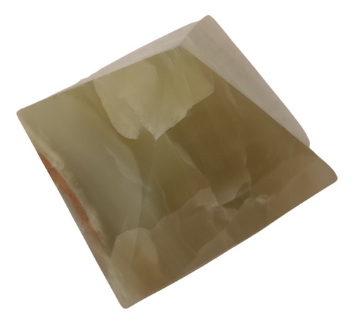 Piramide De Marmol Onyx Negro/ Verde 3x3cm Piedra Energetica Verde