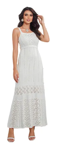 Vestido longo best sale tricot mercado livre